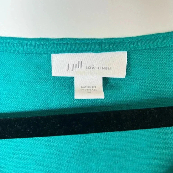 J Jill Love Linen 100% Linen V-Neck Top - Picture 4 of 6